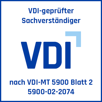 Zertifiziertes VDI-Siegel - Geprüfter KFZ-Sachverständiger VDI-geprüfter Sachverständiger für KFZ-Schäden und BEwertung